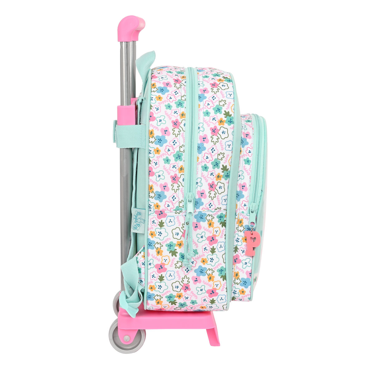 Mochila escolar com rodas Peppa Pig Cosy Córner Azul Claro (26 x 34 x 11 cm)-4