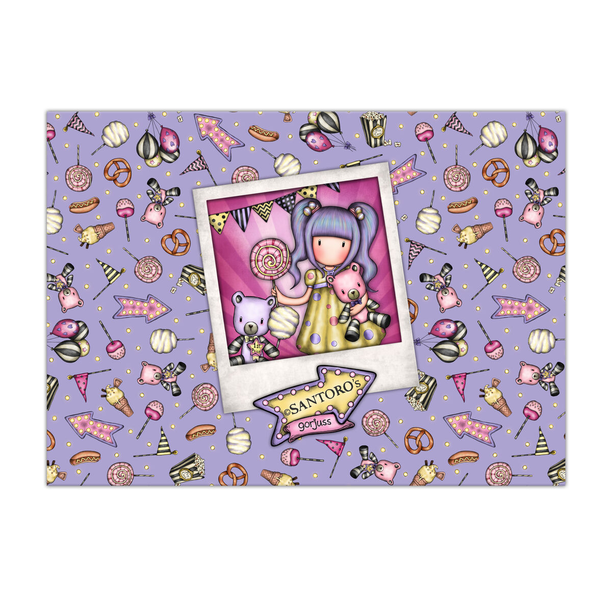 Портфель внахлест Gorjuss Carousel Лососевый A4 (33 x 24 x 1 cm)-3