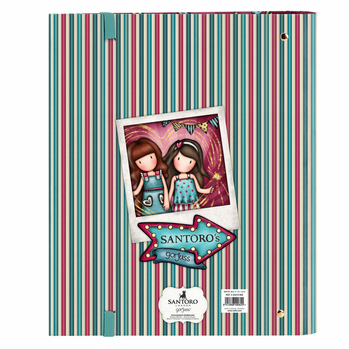 Папка-регистратор Gorjuss Fireworks Тёмно Бордовый (27 x 32 x 3.5 cm)-2