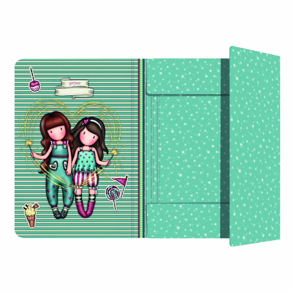 Папка Gorjuss Fireworks A4 Тёмно Бордовый (24.8 x 9 x 33.4 cm)-2
