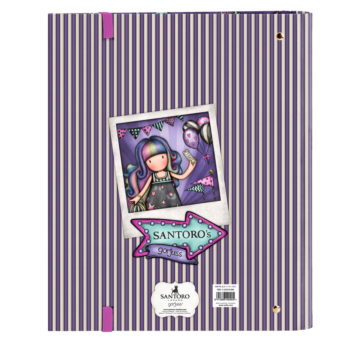 Папка-регистратор Gorjuss Up and away Фиолетовый (27 x 32 x 3.5 cm)-2