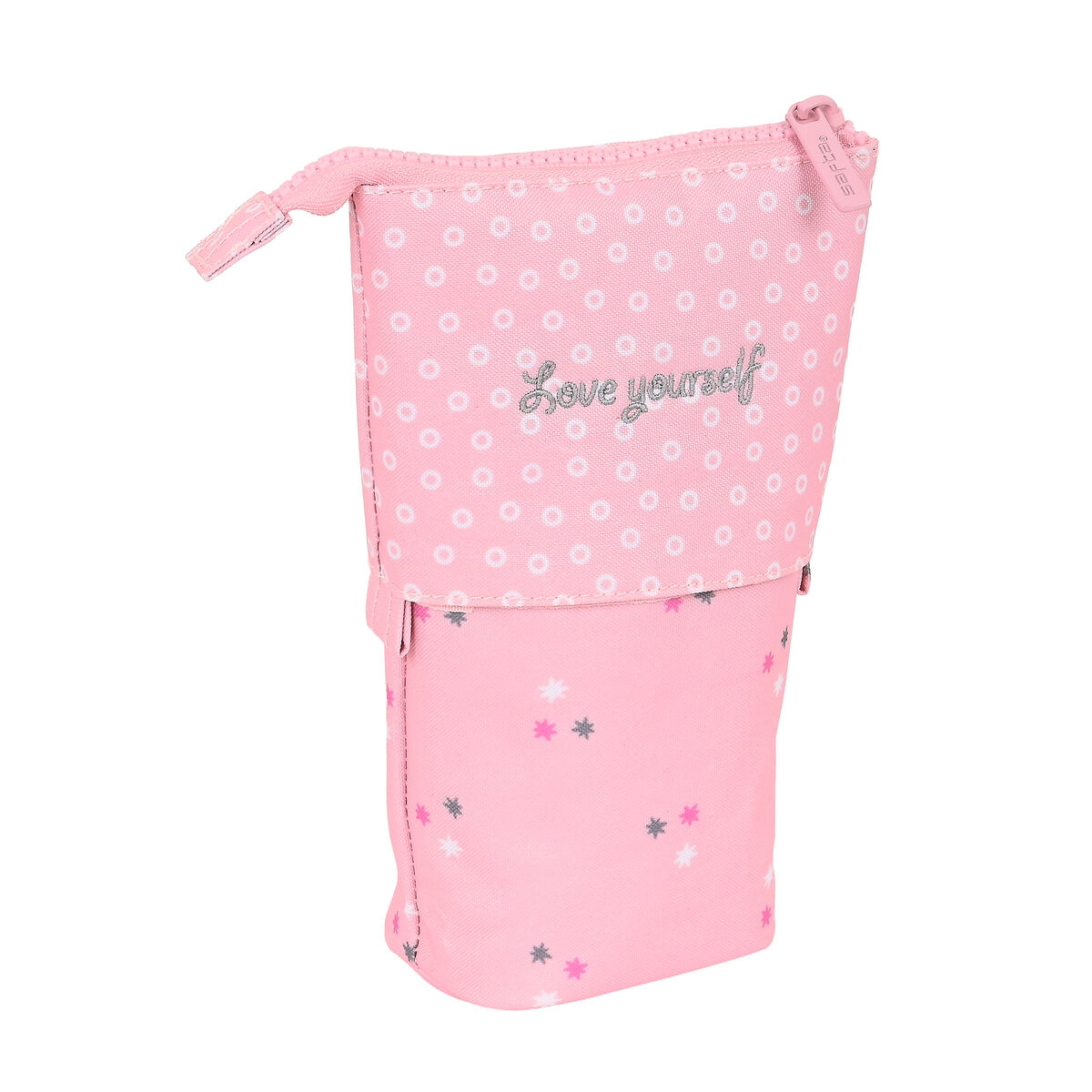 Вертикальный пенал Safta Love Yourself Розовый (8 x 19 x 6 cm)-2