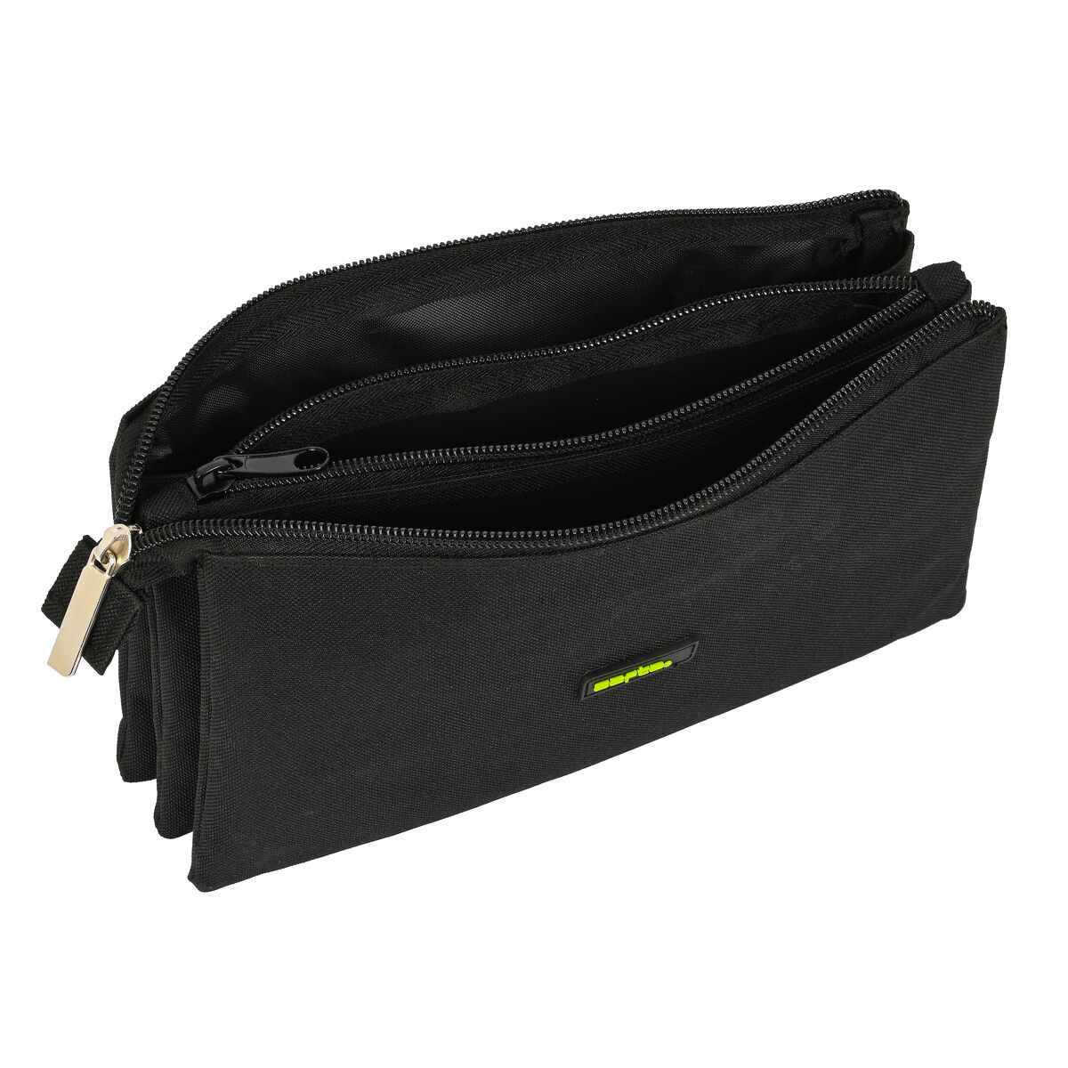 Тройной пенал Safta Surf Чёрный (22 x 12 x 3 cm)-2