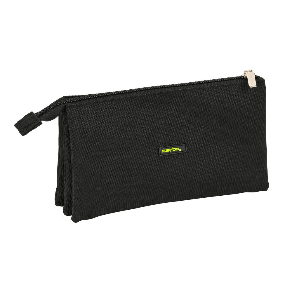 Тройной пенал Safta Surf Чёрный (22 x 12 x 3 cm)-3
