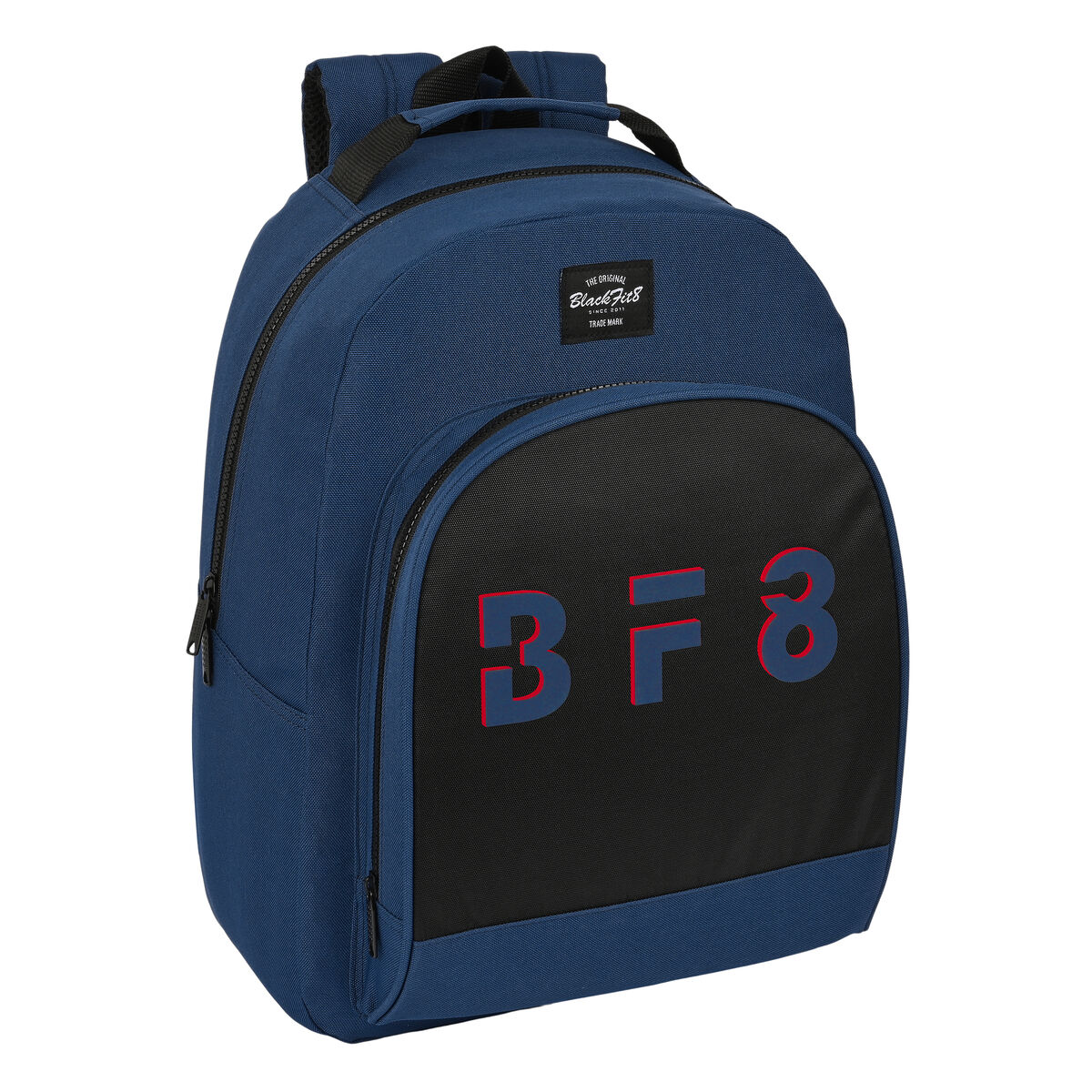 Mochila escolar BlackFit8 Urban Negro Azul Oscuro (32 x 42 x 15 cm)