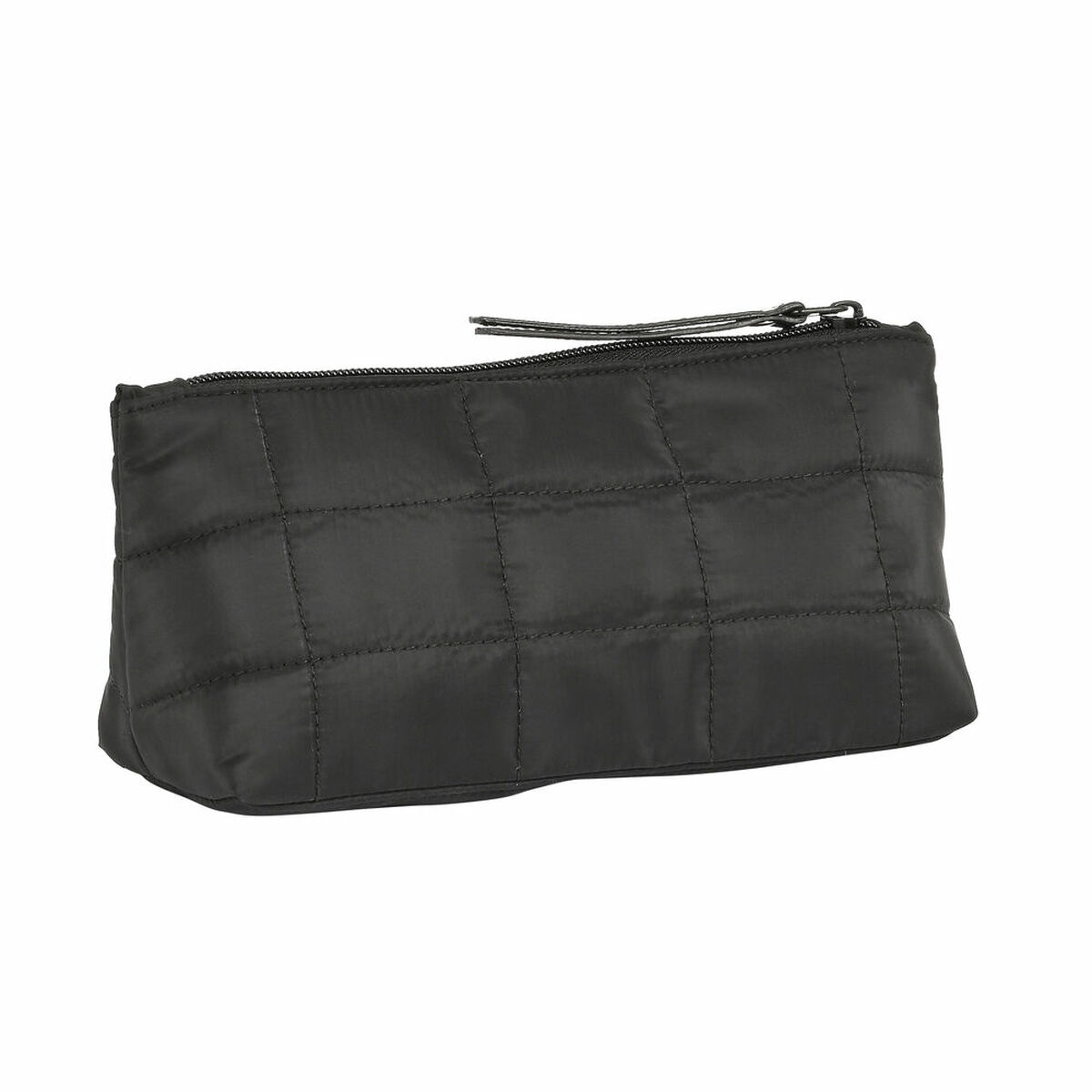 Школьный несессер Moos Negro Стеганый Чёрный 23 x 12 x 8 cm-2