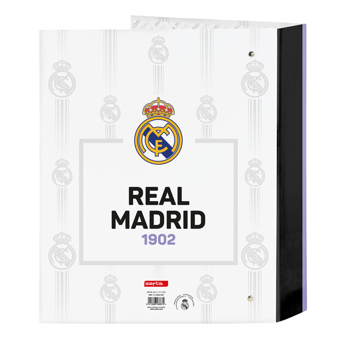 Папка-регистратор Real Madrid C.F. Чёрный Белый A4 (27 x 33 x 6 cm)-2