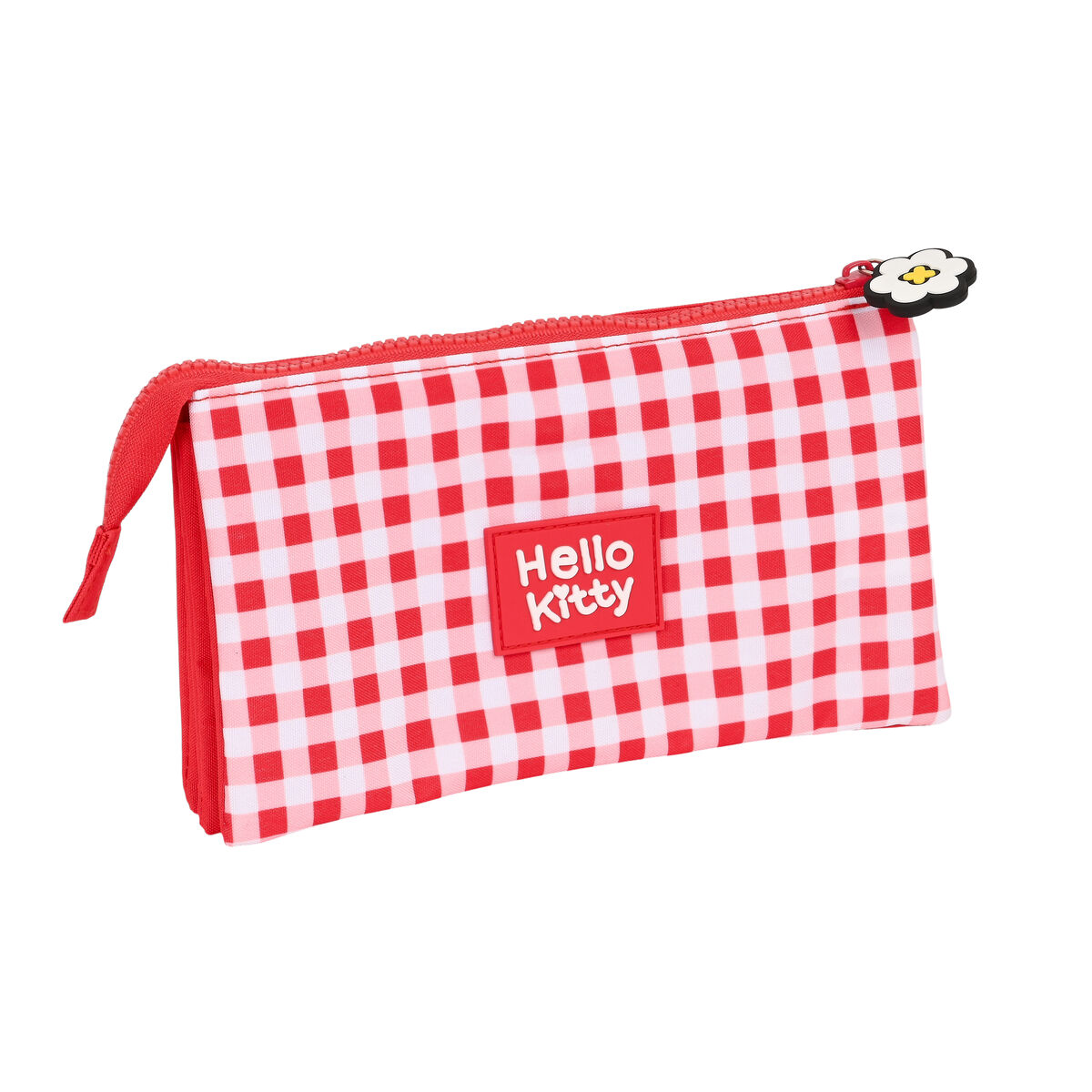 Тройной пенал Hello Kitty Spring Красный (22 x 12 x 3 cm)-3