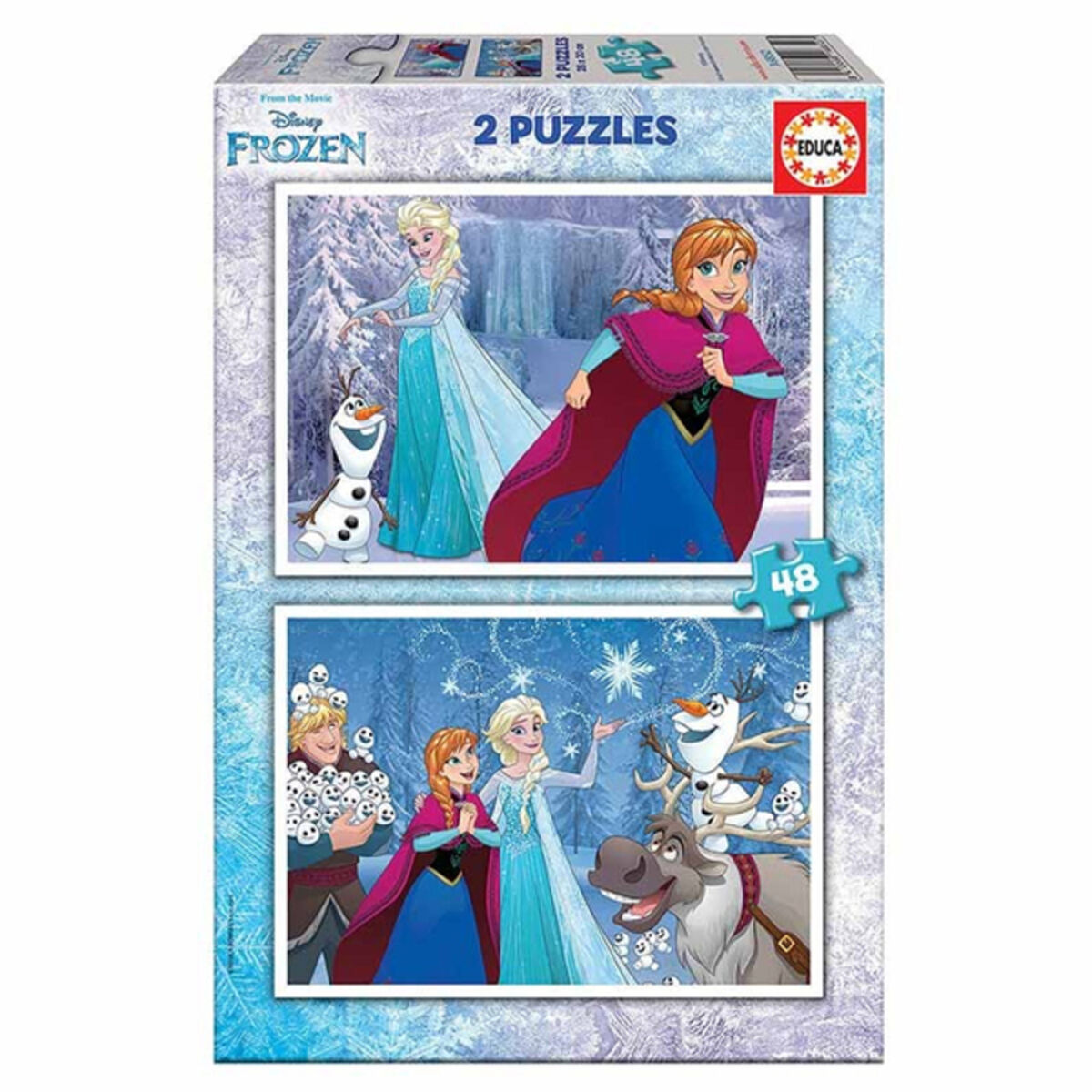 Набор из 2 пазлов   Frozen Believe         48 Предметы 28 x 20 cm-2