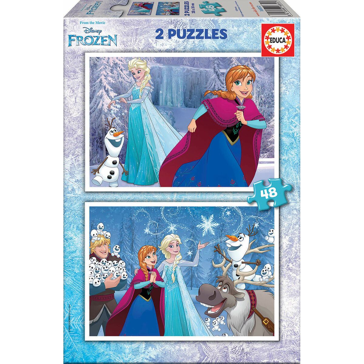 Набор из 2 пазлов   Frozen Believe         48 Предметы 28 x 20 cm-5