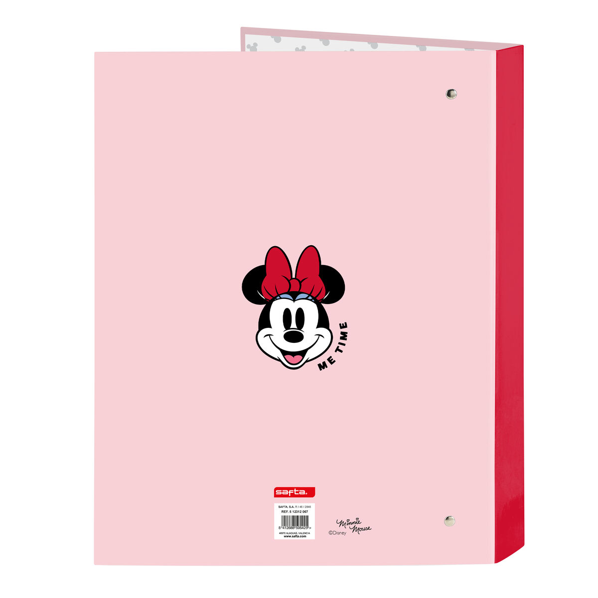 Папка-регистратор Minnie Mouse Me time Розовый A4 (26.5 x 33 x 4 cm)-2