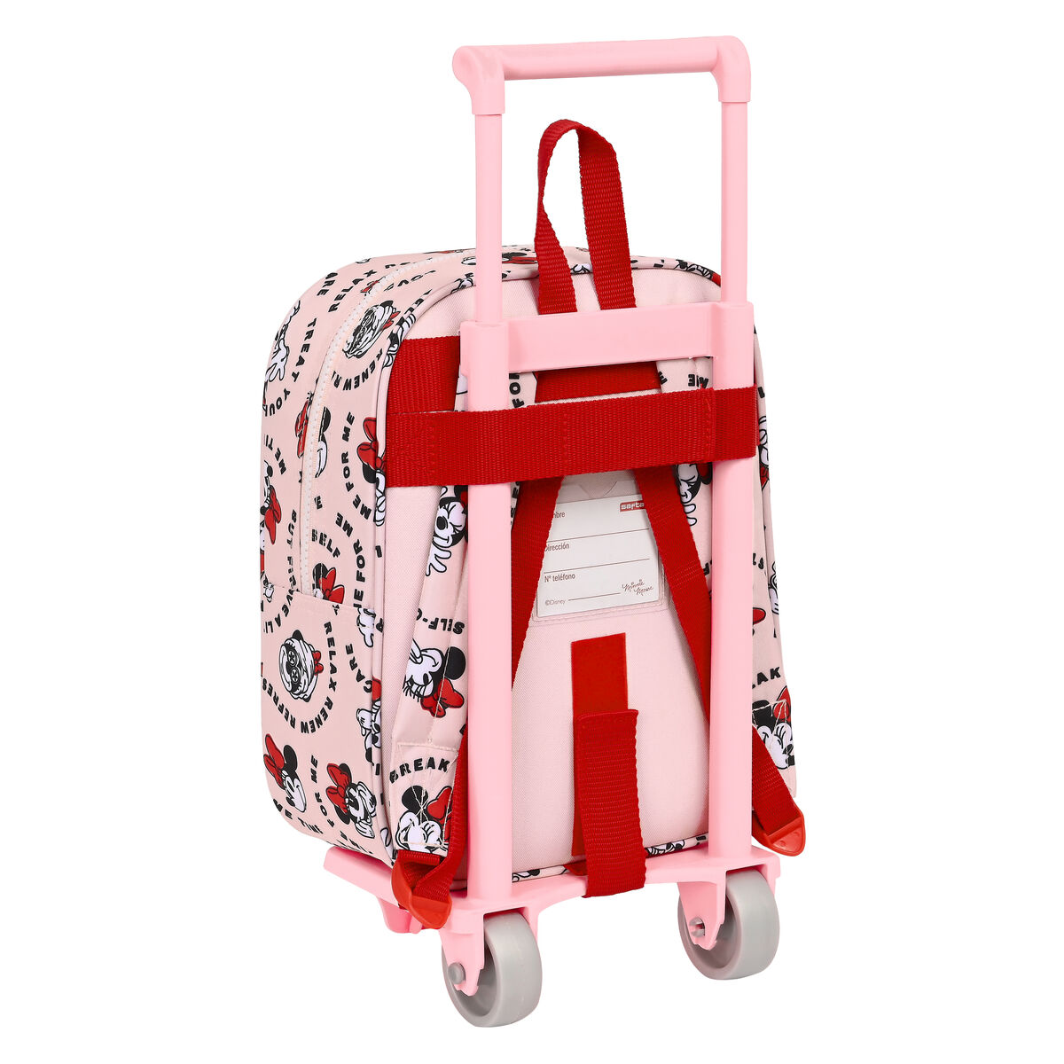 Школьный рюкзак с колесиками Minnie Mouse Me time Розовый 22 x 27 x 10 cm-2