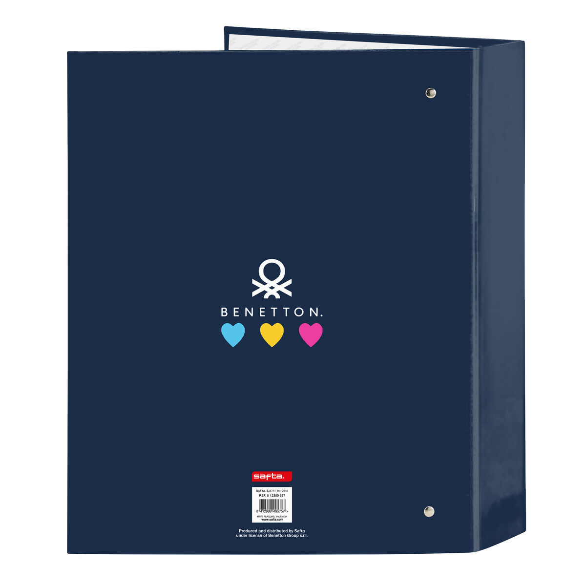 Папка-регистратор Benetton Love Тёмно Синий A4 (27 x 33 x 6 cm)-2