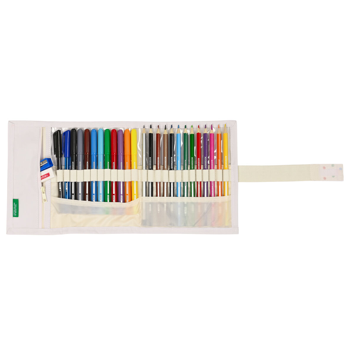 Школьный пенал с аксессуарами Benetton Topitos (27 Предметы) (7 x 20 x 7 cm)-2