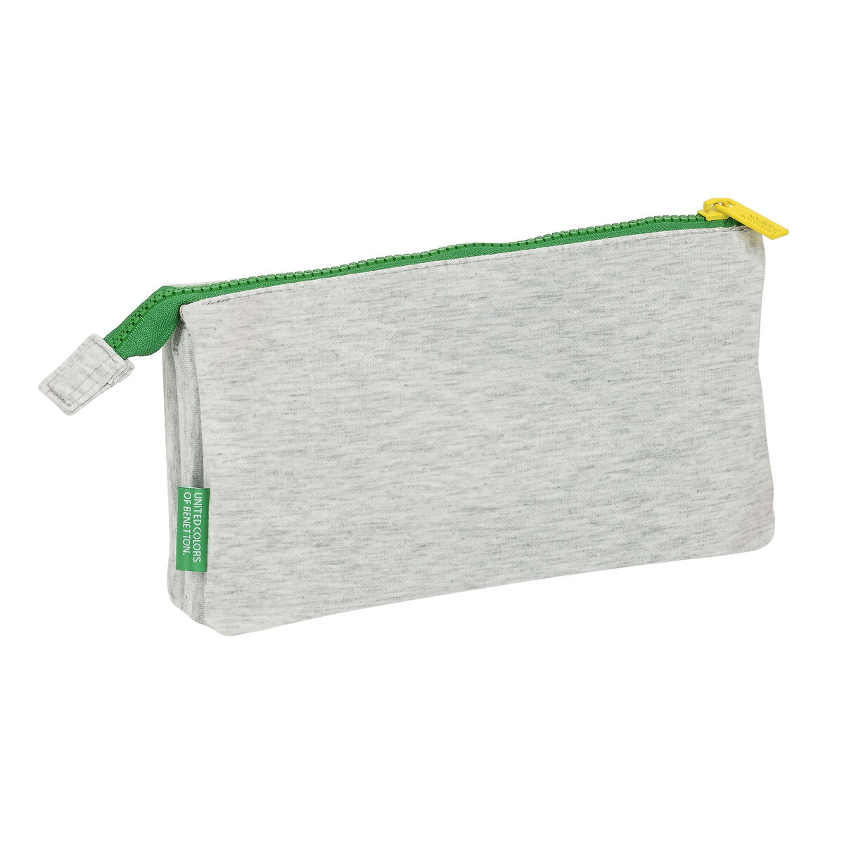 Тройной пенал Benetton Pop Серый (22 x 12 x 3 cm)-3