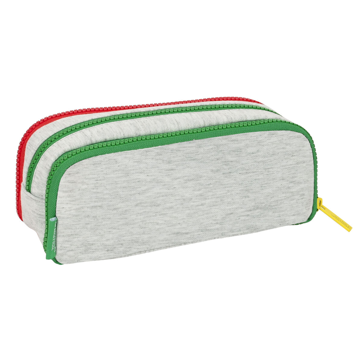 Тройной пенал Benetton Pop Серый (21 x 8 x 8 cm)-3
