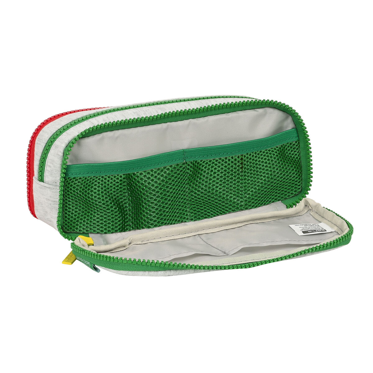 Тройной пенал Benetton Pop Серый (21 x 8 x 8 cm)-4