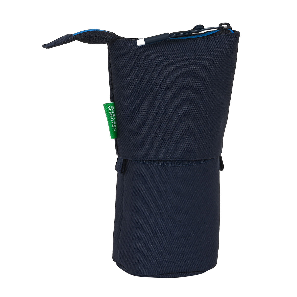 Вертикальный пенал Benetton Sixties Тёмно Синий (8 x 19 x 6 cm)-2