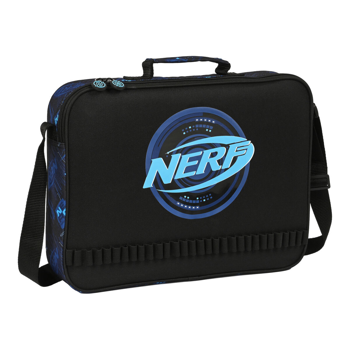 Portefeuille scolaire Nerf Boost Noir (38 x 28 x 6 cm)