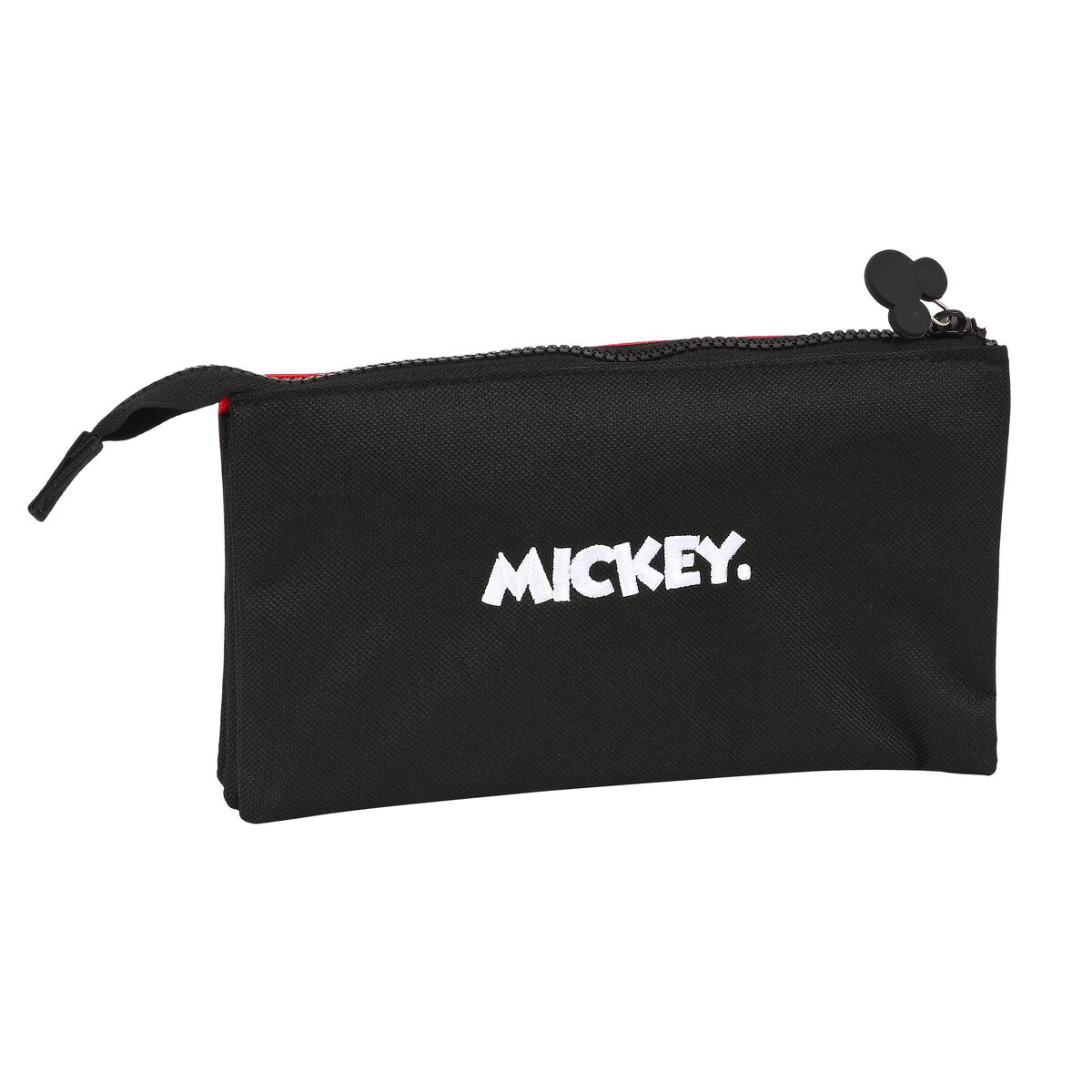 Тройной пенал Mickey Mouse Clubhouse Mickey mood Красный Чёрный (22 x 12 x 3 cm)-3