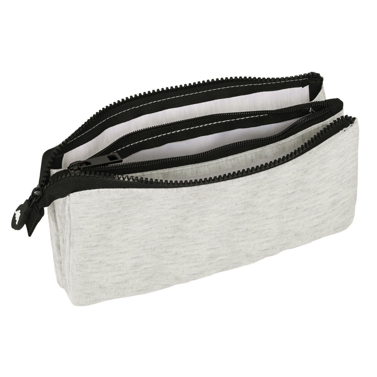 Тройной пенал Kappa Grey knit Серый (22 x 12 x 3 cm)-2