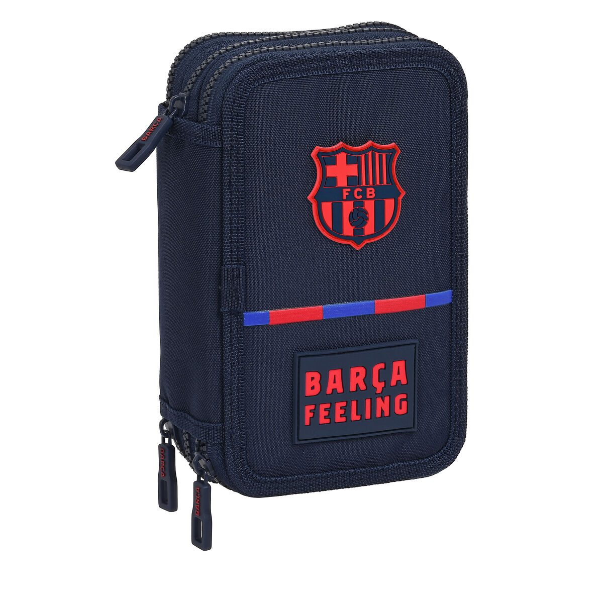Школьный пенал с аксессуарами F.C. Barcelona 12.5 x 20.5 x 6 cm (41 Предметы)-3
