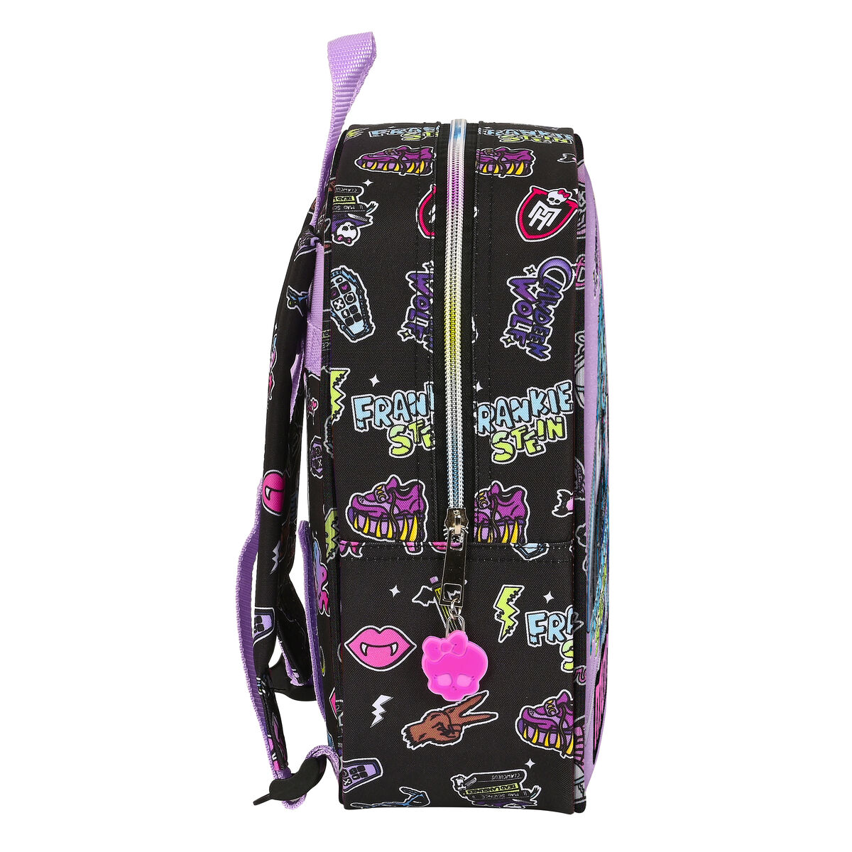 Школьный рюкзак Monster High Creep Чёрный 22 x 27 x 10 cm-2