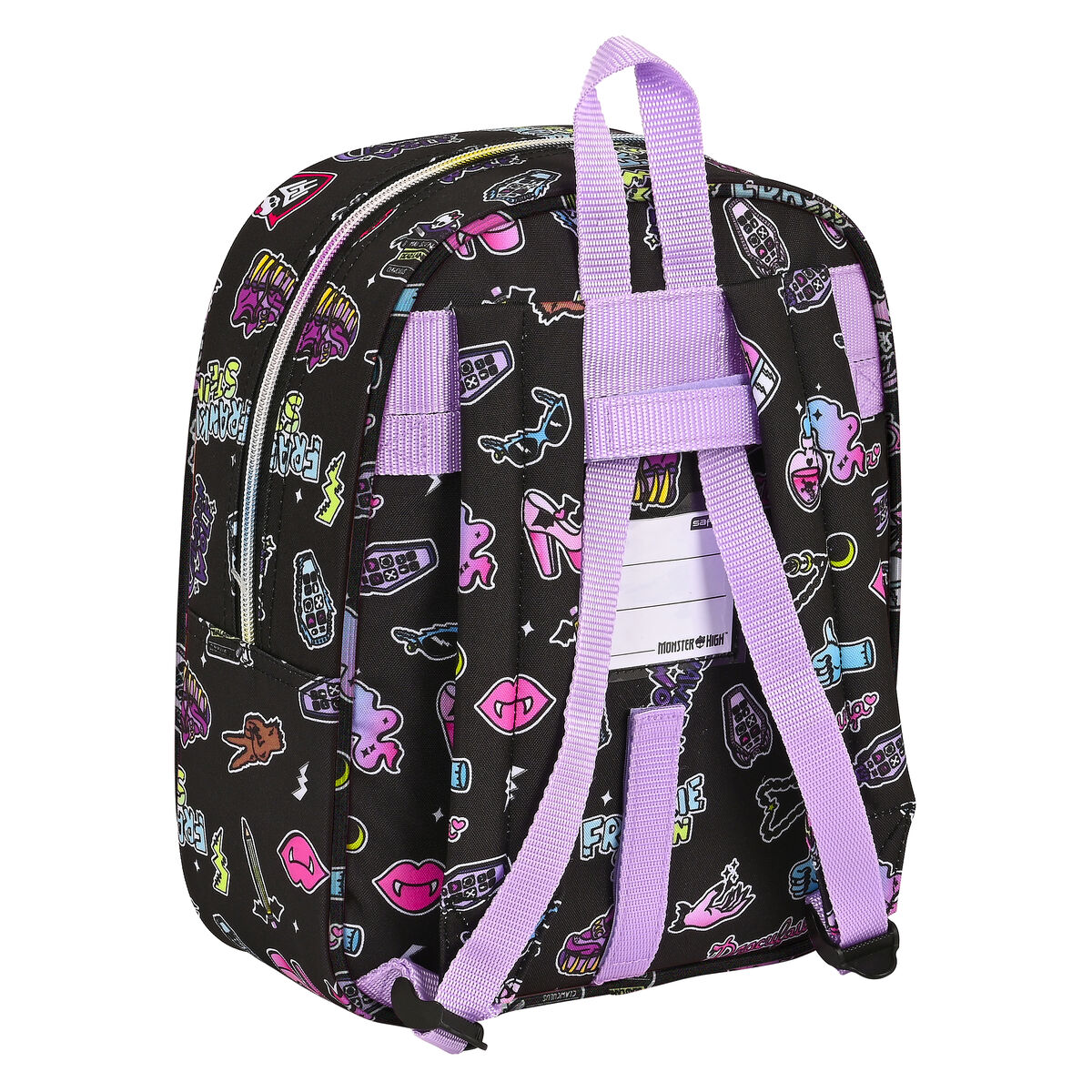 Школьный рюкзак Monster High Creep Чёрный 22 x 27 x 10 cm-3