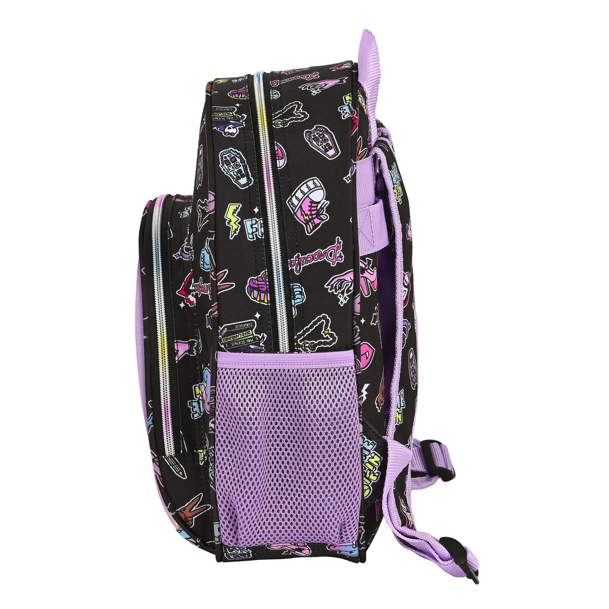 Школьный рюкзак Monster High Creep Чёрный 28 x 34 x 10 cm-3