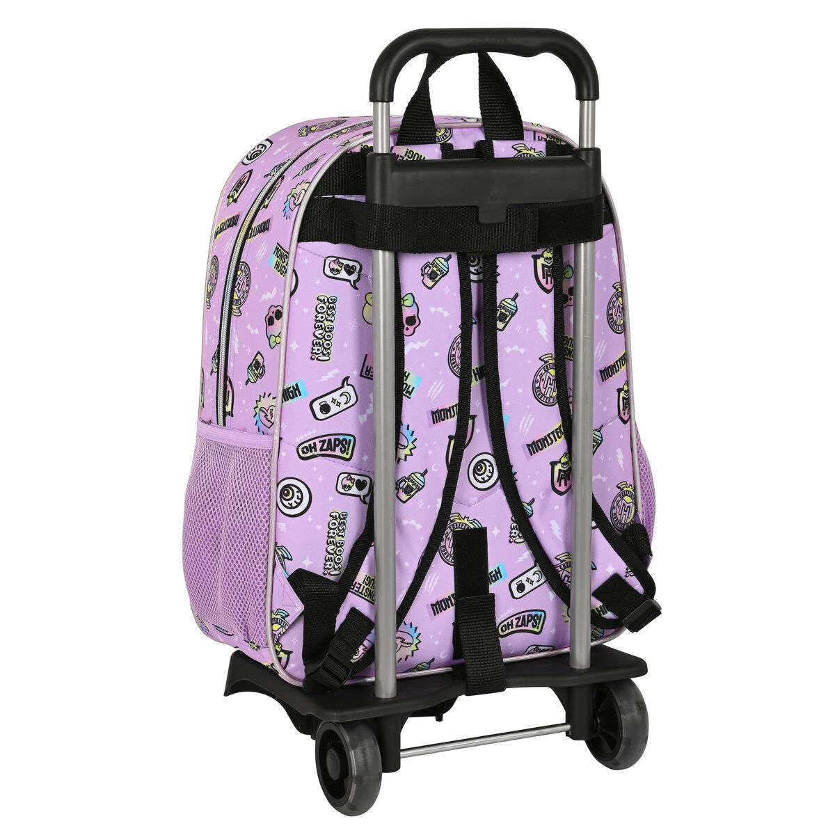 Школьный рюкзак с колесиками Monster High Best boos Лиловый 33 x 42 x 14 cm-3
