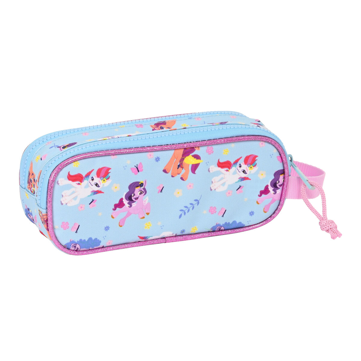 Двойной пенал My Little Pony Wild & free Синий Розовый 21 x 8 x 6 cm-2