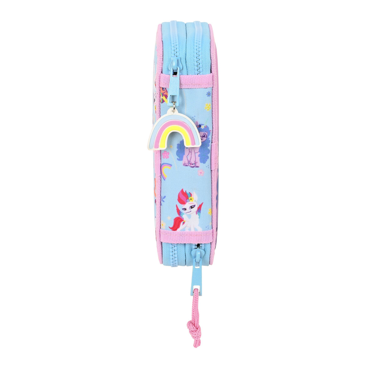 Двойной пенал My Little Pony Wild & free Синий Розовый 12.5 x 19.5 x 4 cm (28 Предметы)-2