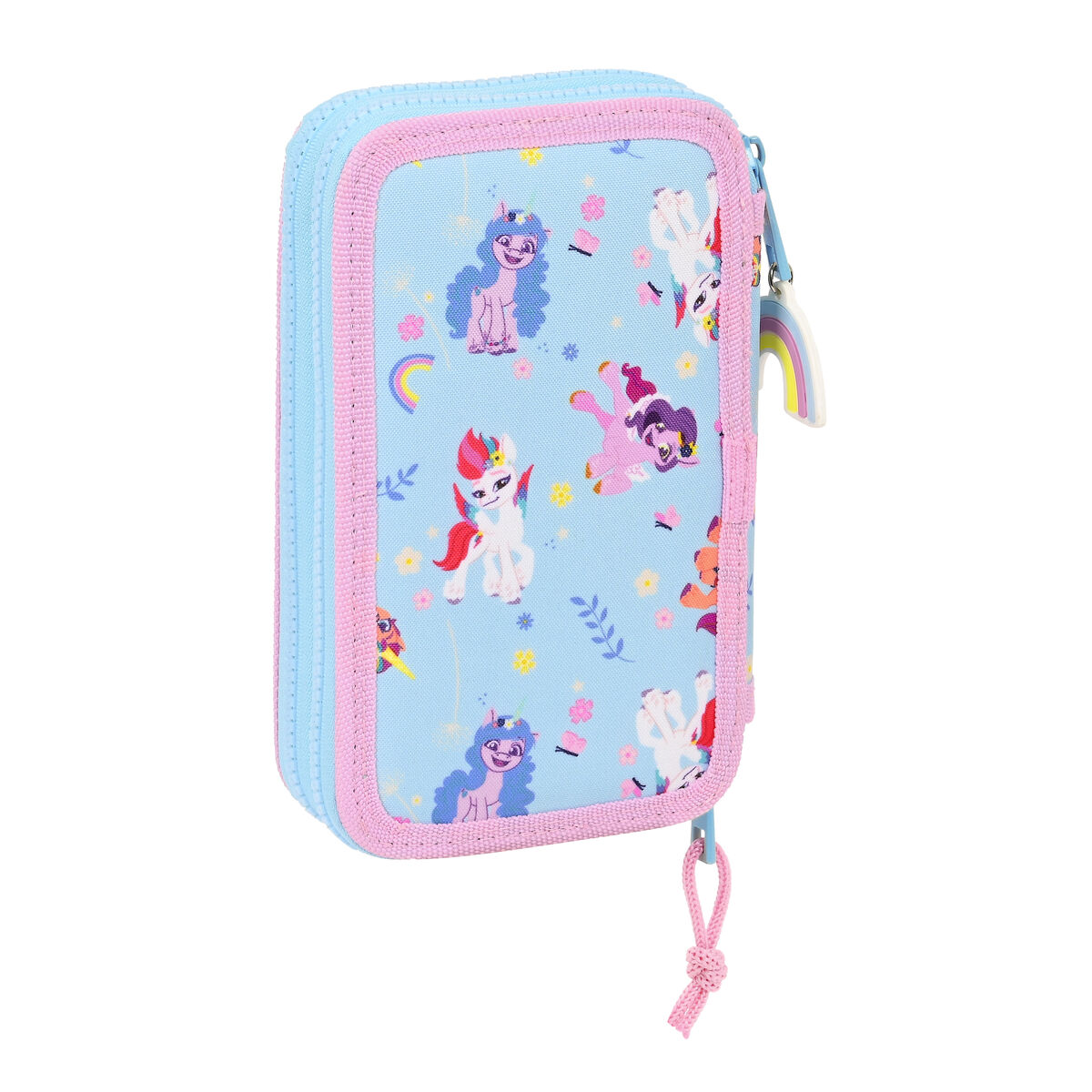 Двойной пенал My Little Pony Wild & free Синий Розовый 12.5 x 19.5 x 4 cm (28 Предметы)-5