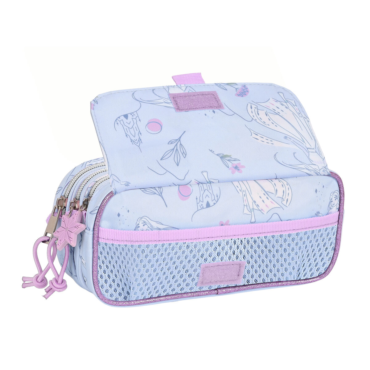 Тройной пенал Frozen Believe 21,5 x 10 x 8 cm Лиловый-4