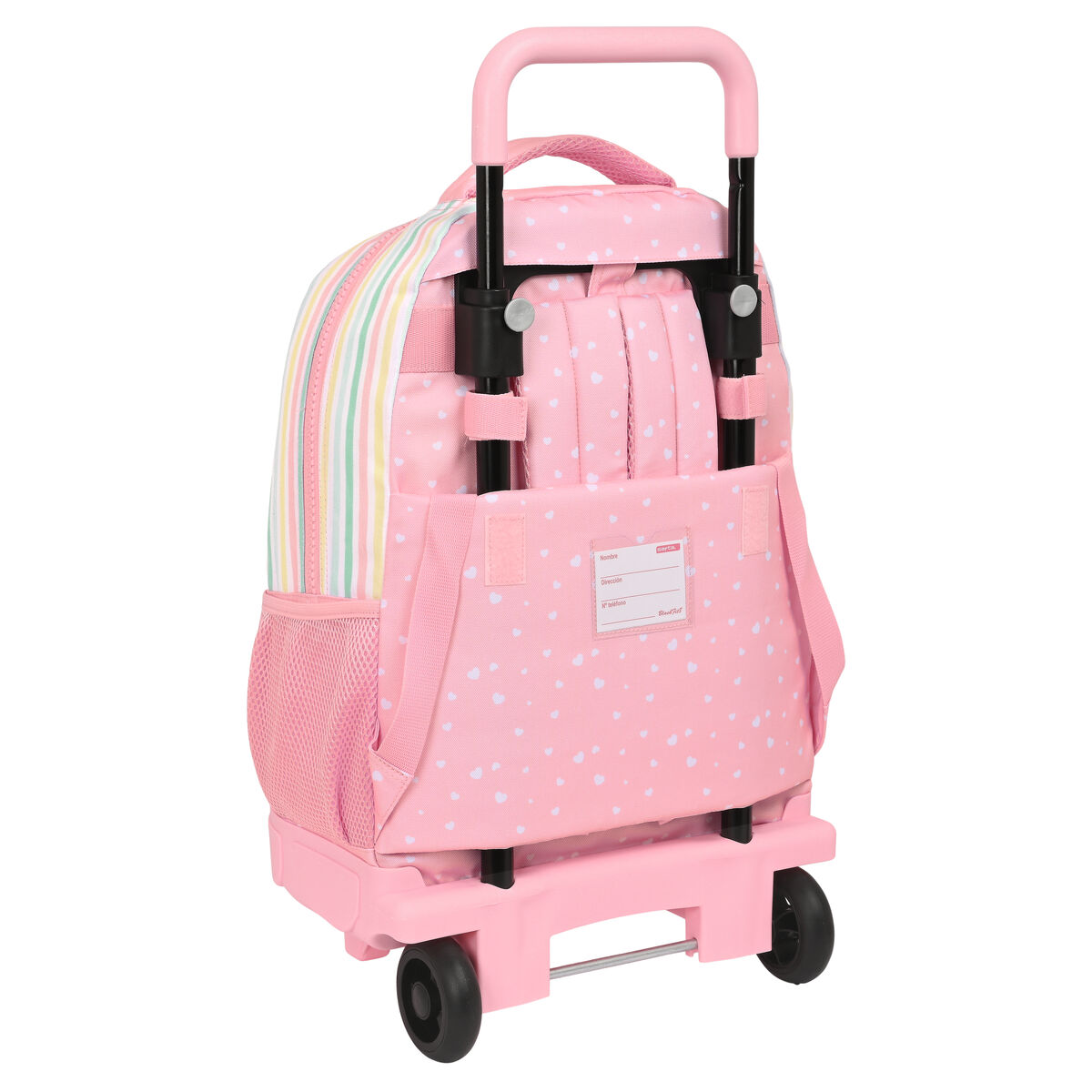 Школьный рюкзак с колесиками BlackFit8 Globitos 33 x 45 x 22 cm Розовый-2