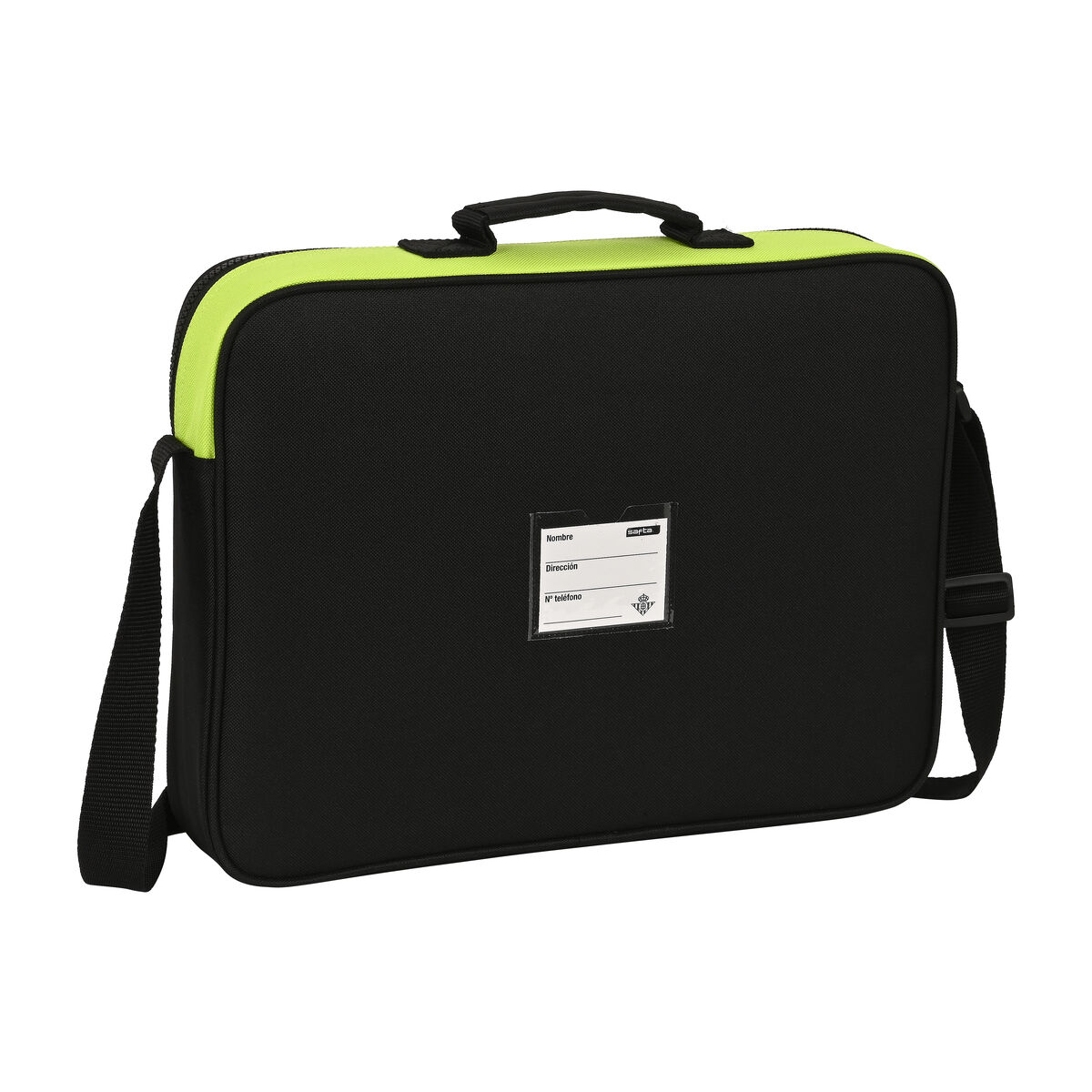 Школьный портфель Real Betis Balompié Чёрный лимонный 38 x 28 x 6 cm-3