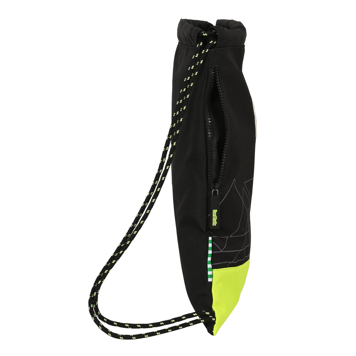 Rucksack-Tasche auf Seilen Real Betis Balompié Schwarz Zitrone-3