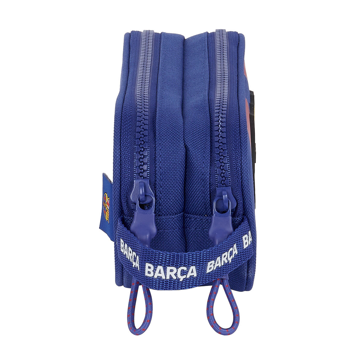 Двойной пенал F.C. Barcelona Красный Тёмно Синий 21 x 8 x 6 cm-2