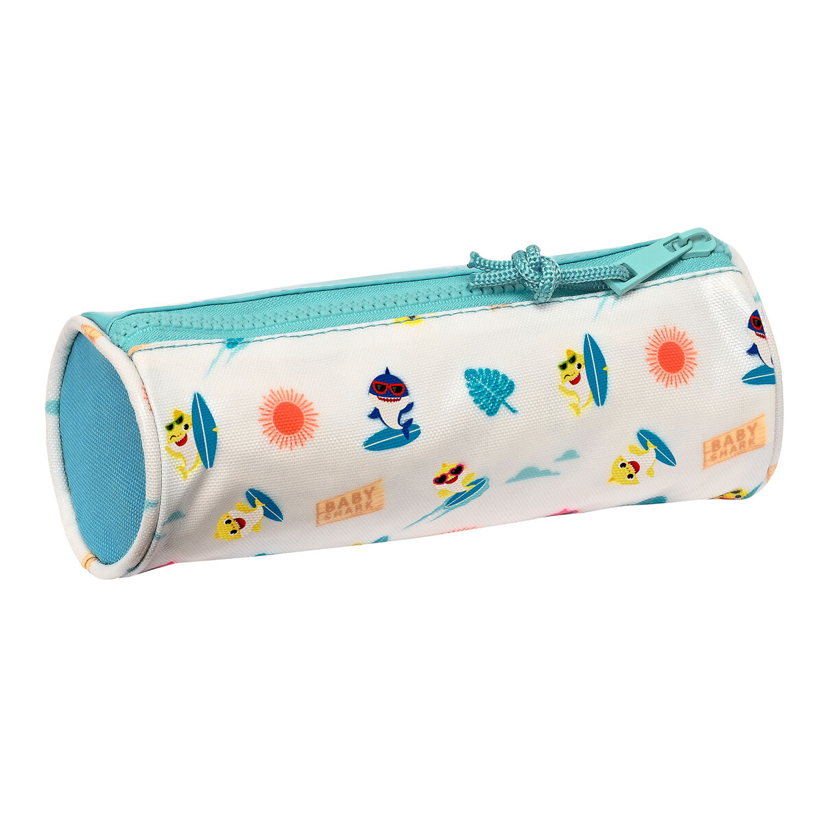 Школьный пенал Baby Shark Surfing Синий Белый 20 x 7 x 7 cm-3