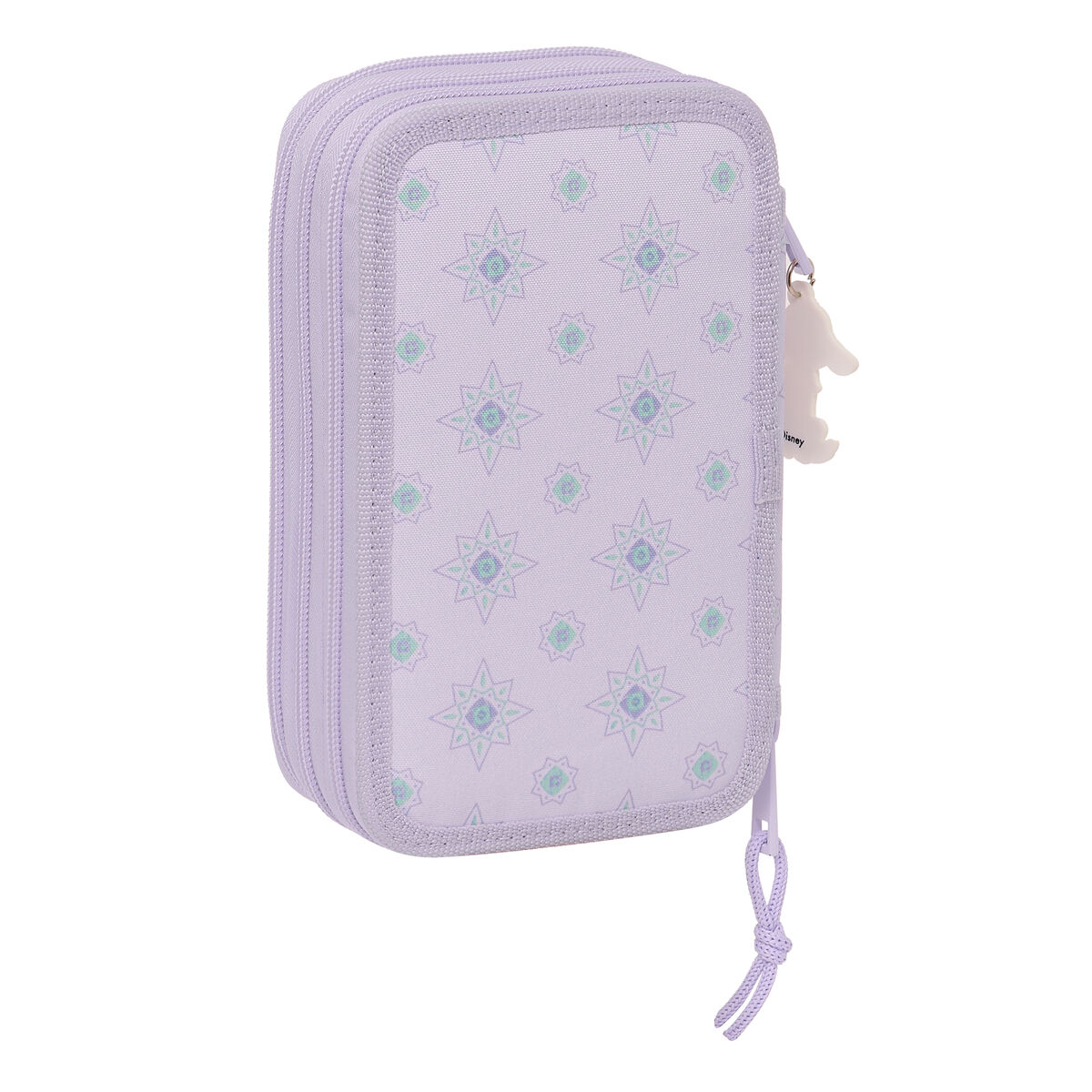 Тройной пенал Wish Лиловый 12.5 x 19.5 x 5.5 cm (36 Предметы)-3