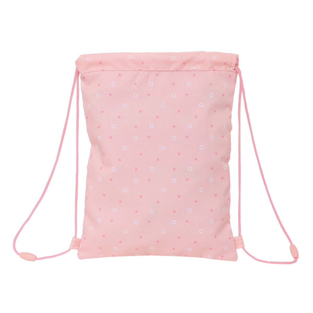 Bolsa de mochila en cuerdas Safta Bunny Rosa 26 x 34 x 1 cm-4