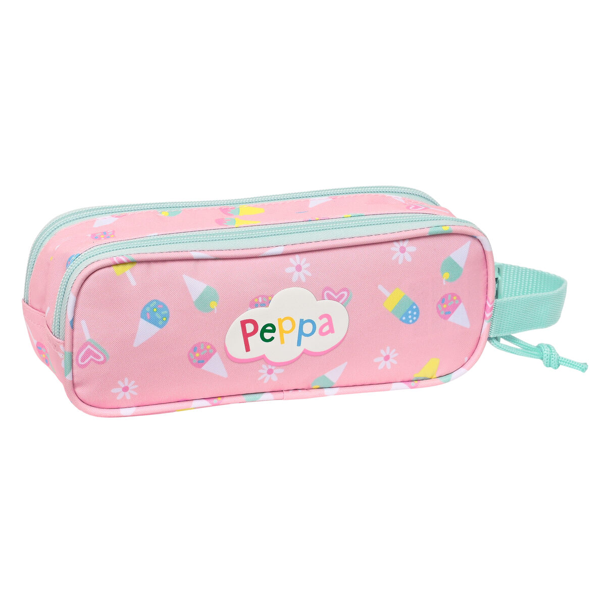 Двойной пенал Peppa Pig Ice cream Розовый Мята 21 x 8 x 6 cm-2