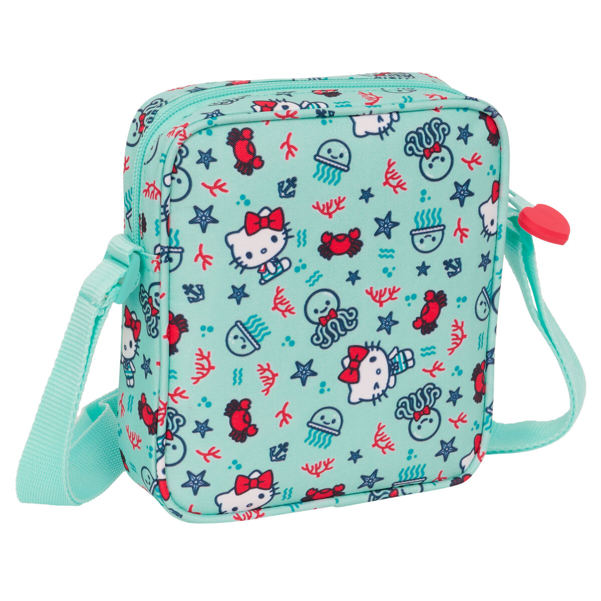 Сумка на плечо Hello Kitty Sea lovers бирюзовый 16 x 18 x 4 cm-3