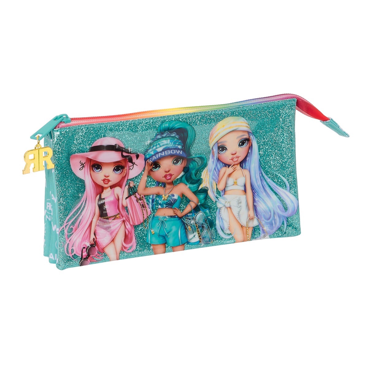 Doppia penna Rainbow High Paradise turchese 22 x 12 x 3 cm