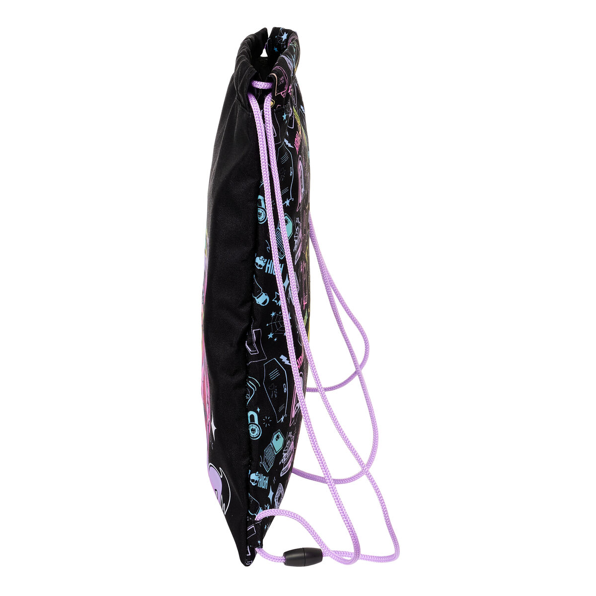 Bolsa-mochila em cordas Monster High Preto 26 x 34 x 1 cm-2