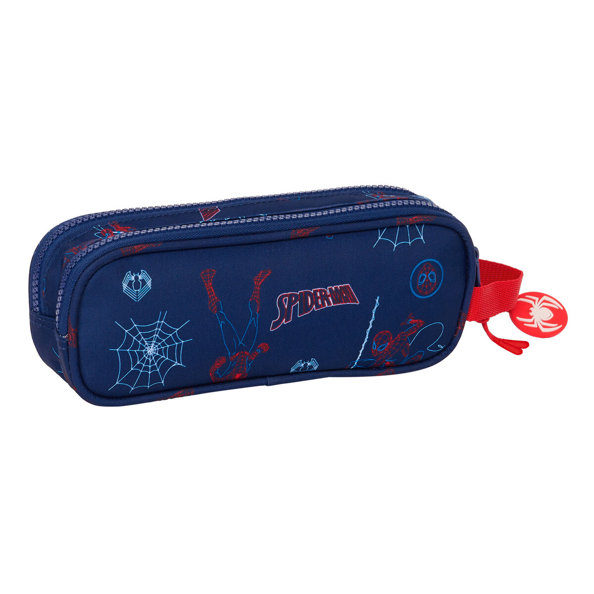 Двойной пенал Spider-Man Neon Тёмно Синий 21 x 8 x 6 cm-2