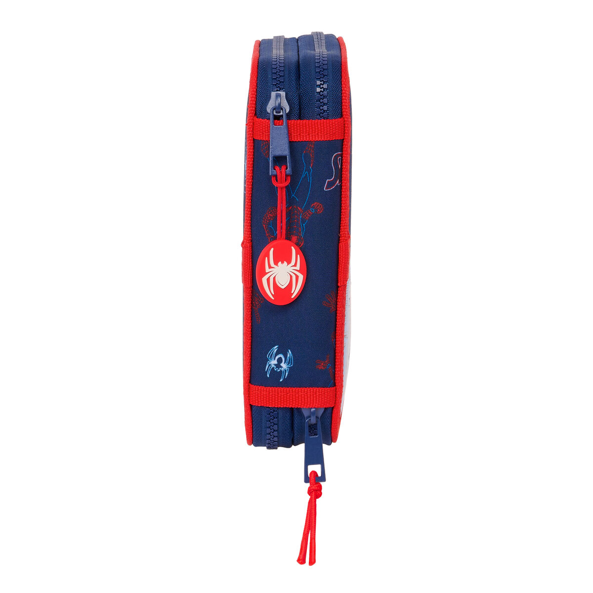 Двойной пенал Spider-Man Neon Тёмно Синий 12.5 x 19.5 x 4 cm (28 Предметы)-3