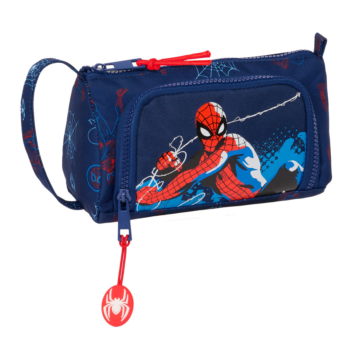 Schulpenal mit Spider-Man Neon Zubehör Dunkelblau 20 x 11 x 8. 5 cm (32 Artikel)-2
