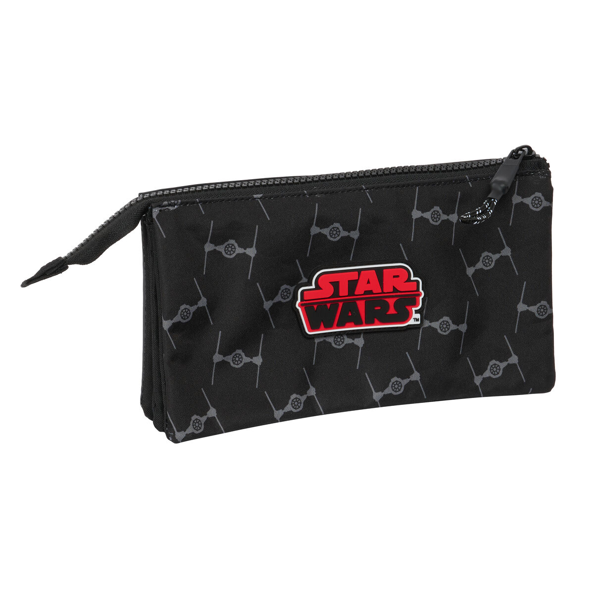Двойной пенал Star Wars The fighter Чёрный 22 x 12 x 3 cm-2