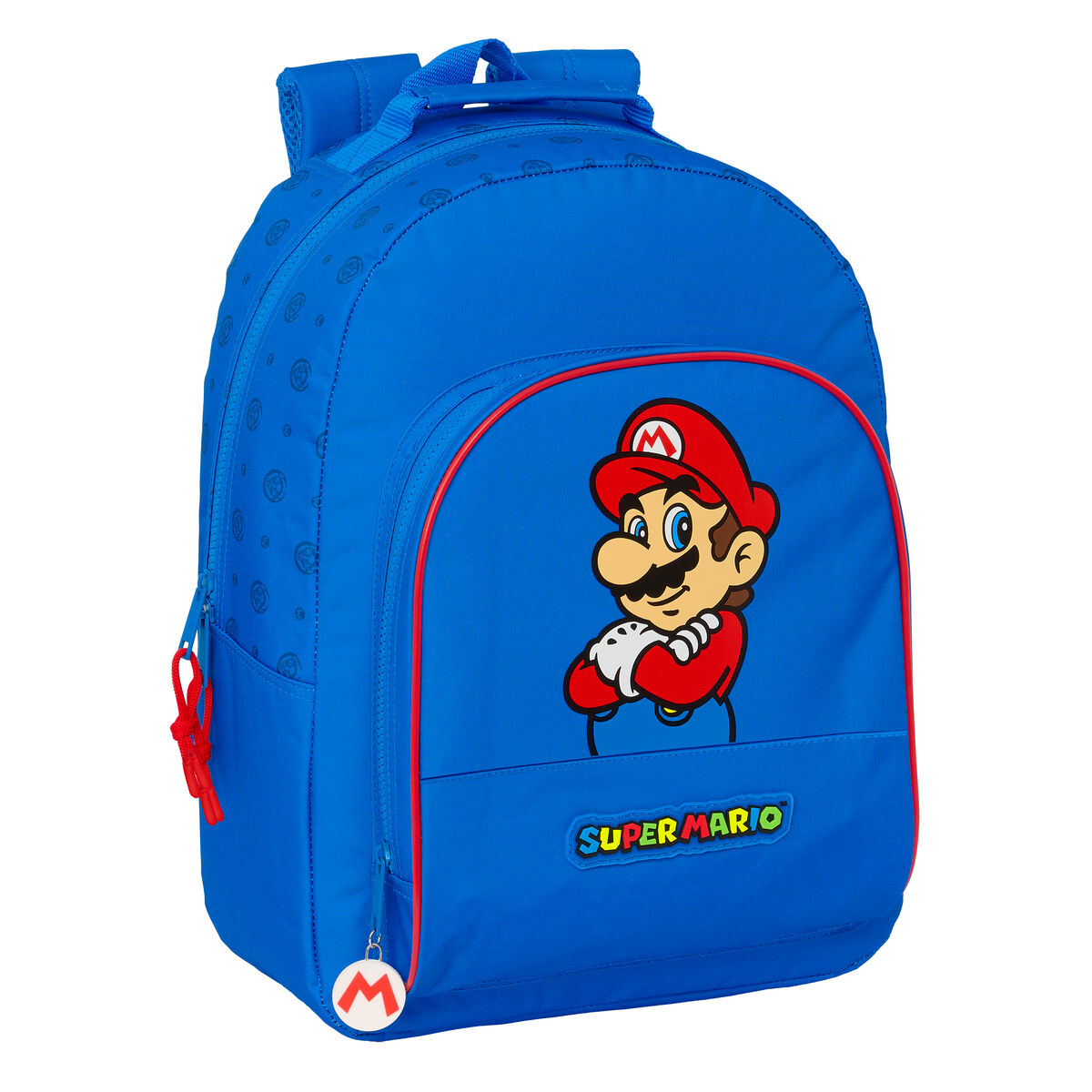 Zaino scuola Super Mario Play Blu Rosso 32 x 42 x 15 cm